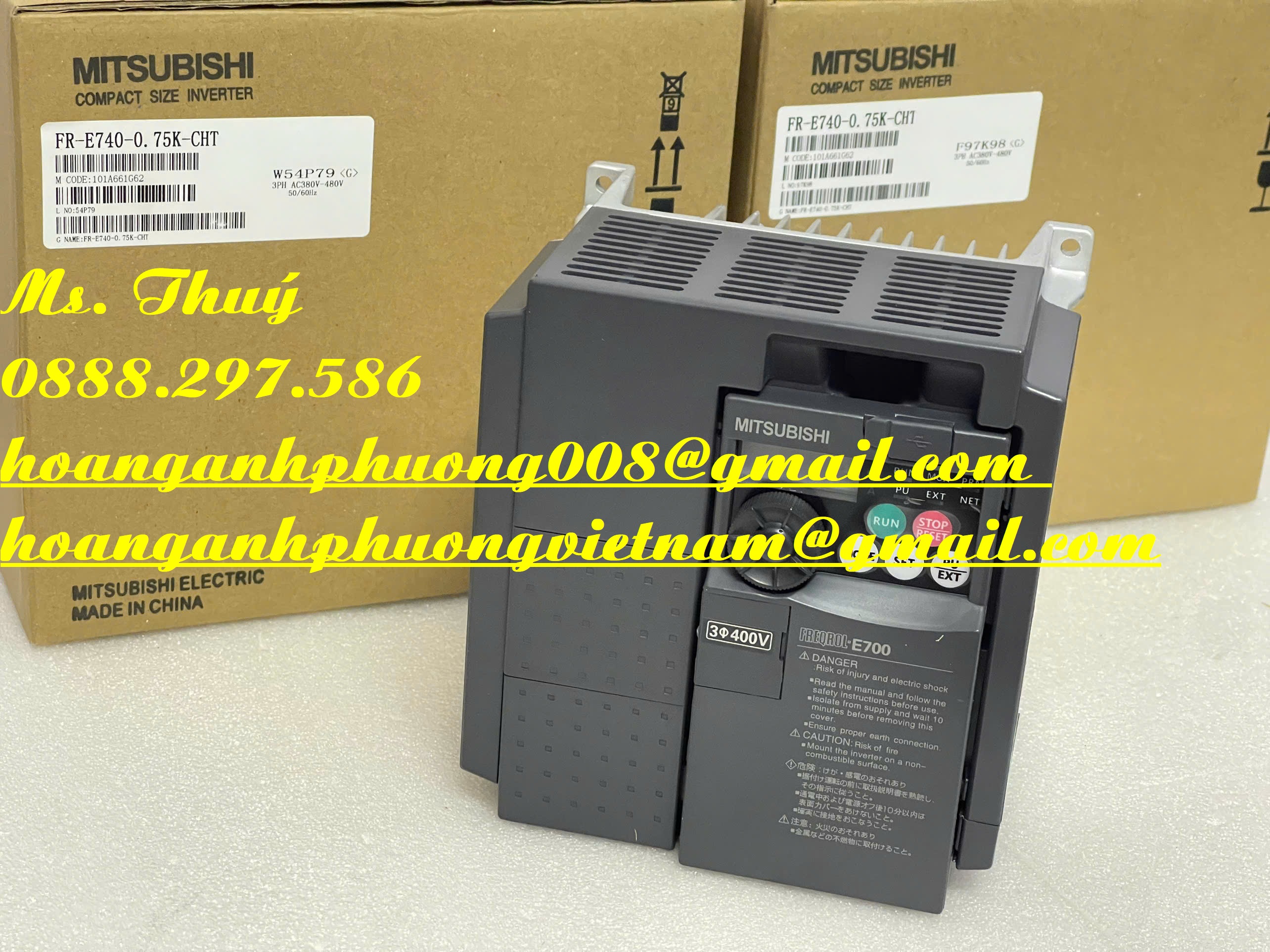 Mitsubishi Inverter FR-E740-0.75K-CHT - Biến tần chính hãng